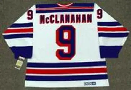 ROB McCLANAHAN New York Rangers 1982 CCM Vintage Home NHL Hockey Jersey 