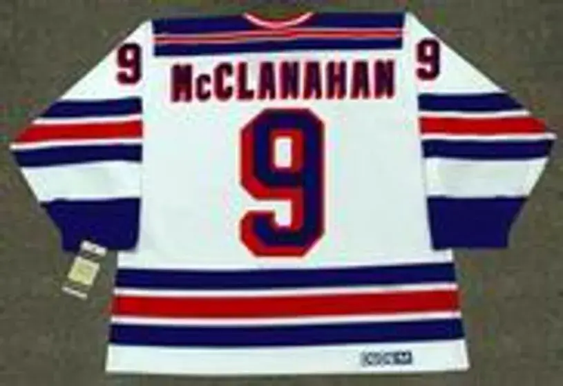 ROB McCLANAHAN New York Rangers 1982 CCM Vintage Home NHL Hockey Jersey 