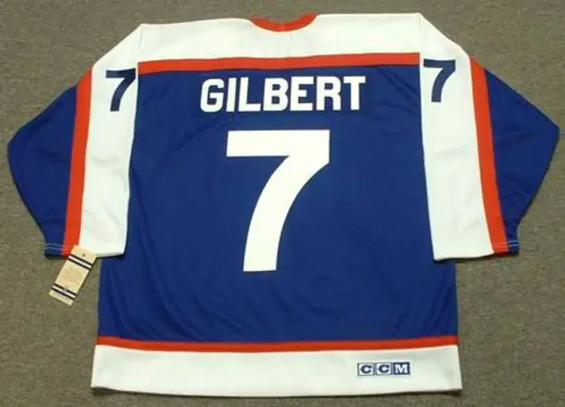 ROD GILBERT New York Rangers 1977 CCM Vintage Throwback NHL Hockey Jersey 
