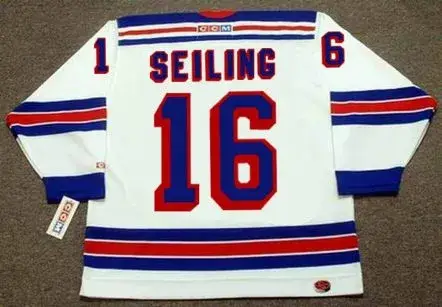 ROD SEILING New York Rangers 1972 CCM Throwback Home Hockey Jersey 