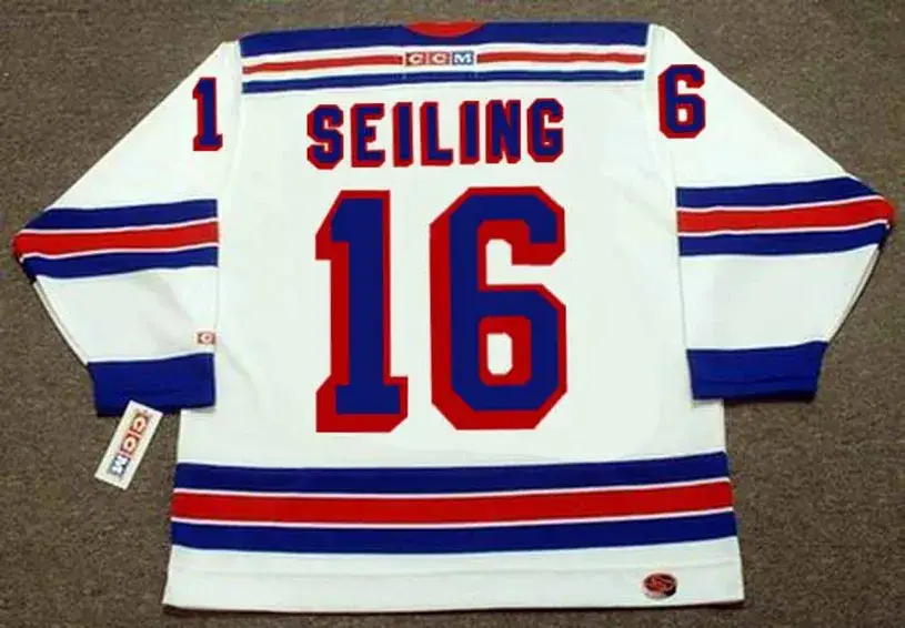 ROD SEILING New York Rangers 1972 CCM Throwback Home Hockey Jersey 