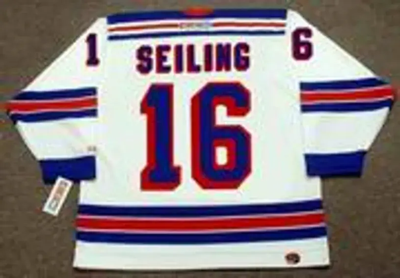 ROD SEILING New York Rangers 1972 CCM Throwback Home Hockey Jersey 