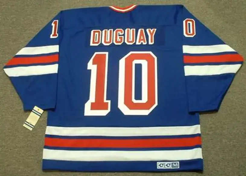 RON DUGUAY New York Rangers 1980 CCM Vintage Throwback NHL Hockey Jersey 