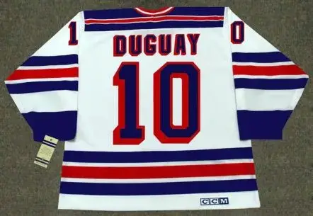 RON DUGUAY New York Rangers 1981 CCM Vintage Throwback Home NHL Hockey Jersey 