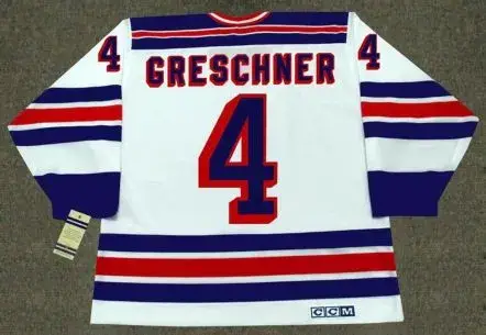 RON GRESCHNER New York Rangers 1986 CCM Vintage Home NHL Hockey Jersey 
