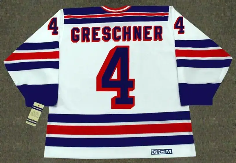 RON GRESCHNER New York Rangers 1986 CCM Vintage Home NHL Hockey Jersey 