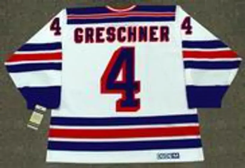 RON GRESCHNER New York Rangers 1986 CCM Vintage Home NHL Hockey Jersey 