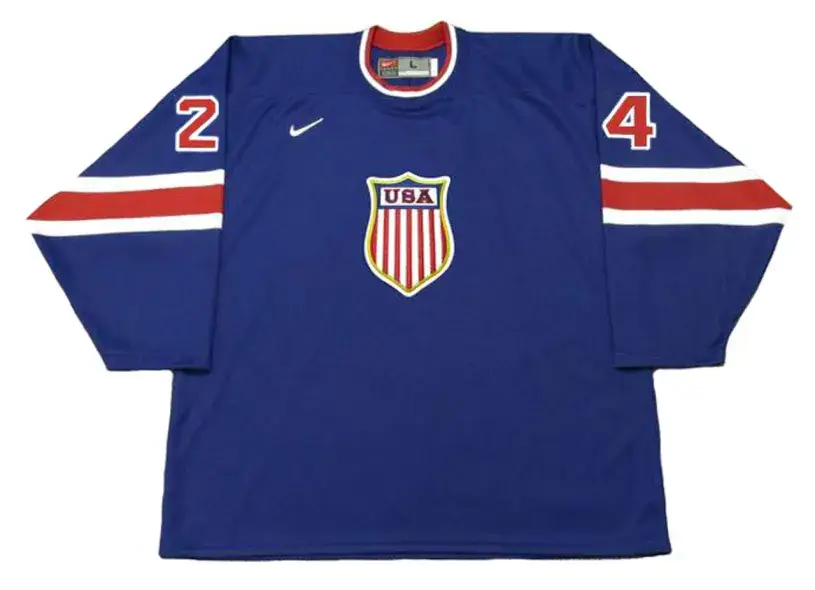 RYAN CALLAHAN 2004 USA Nike Throwback Hockey Jersey