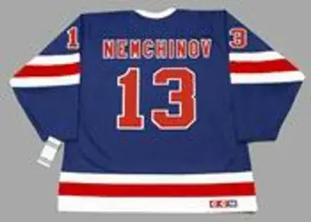 SERGEI NEMCHINOV New York Rangers 1991 CCM Vintage Throwback NHL Hockey Jersey 