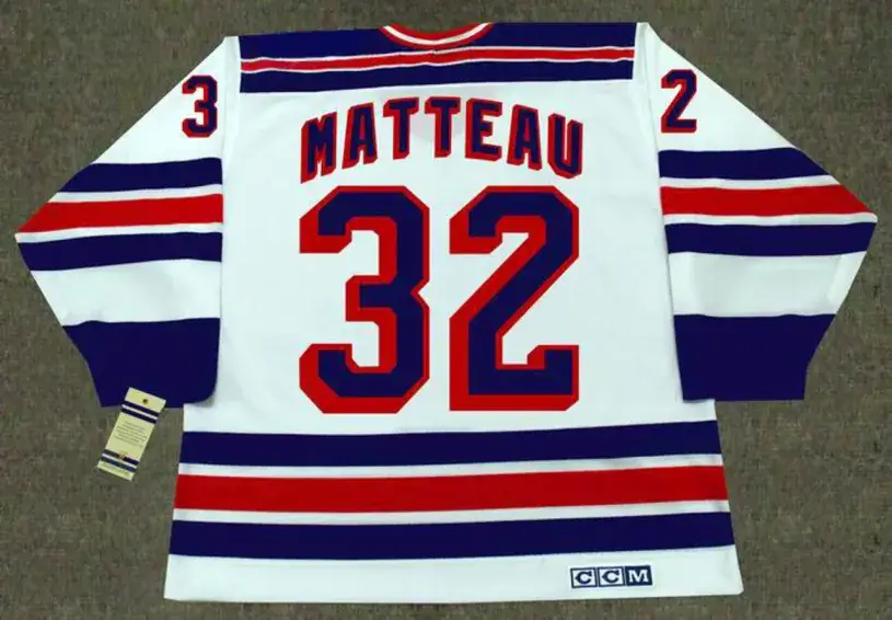 STEPHANE MATTEAU New York Rangers 1993 CCM Vintage Home NHL Hockey Jersey 
