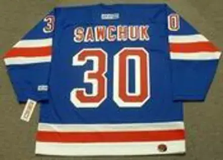 TERRY SAWCHUK New York Rangers 1969 CCM Throwback Hockey Jersey 