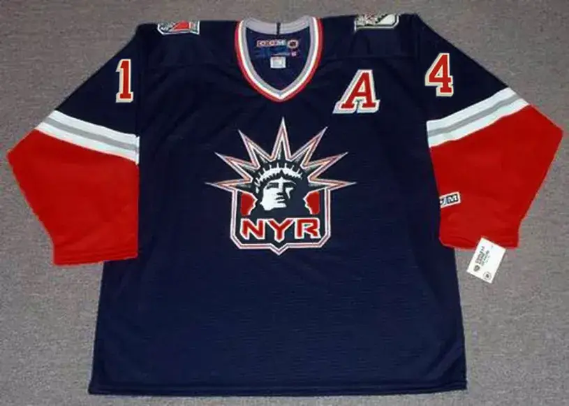 THEOREN FLEURY New York Rangers 2001 CCM Throwback Alternate NHL Jersey