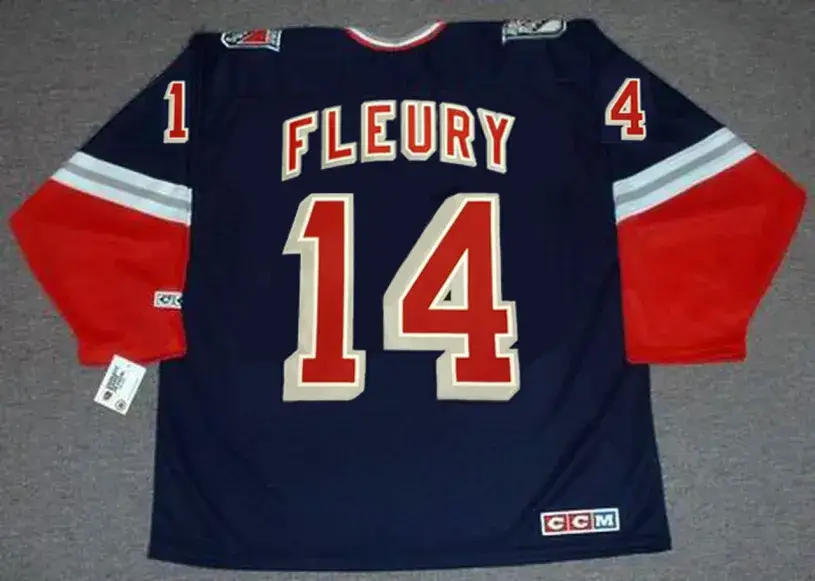 THEOREN FLEURY New York Rangers 2001 CCM Throwback Alternate NHL Jersey 