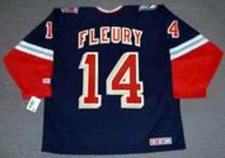 THEOREN FLEURY New York Rangers 2001 CCM Throwback Alternate NHL Jersey 