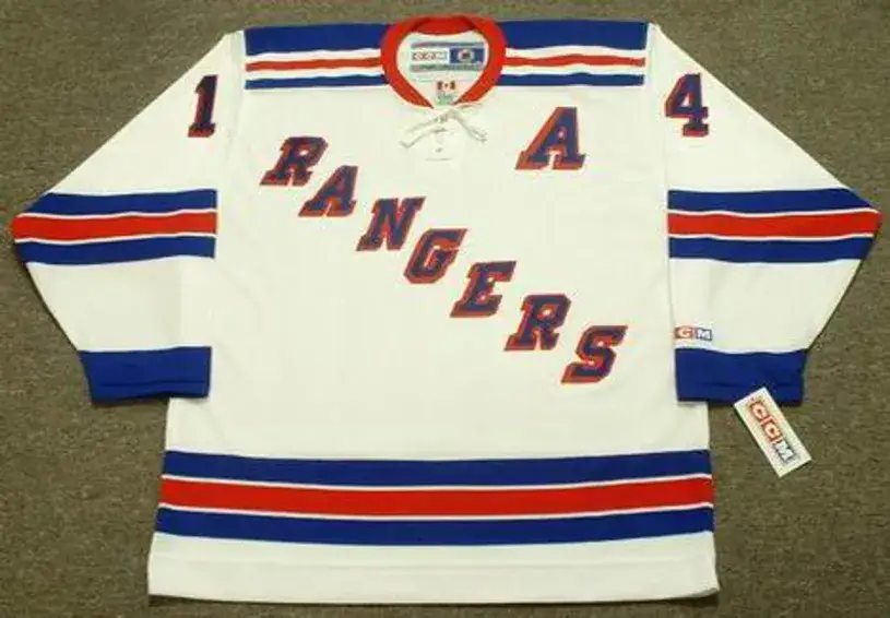 THEOREN FLEURY New York Rangers 2001 CCM Throwback Home NHL Jersey