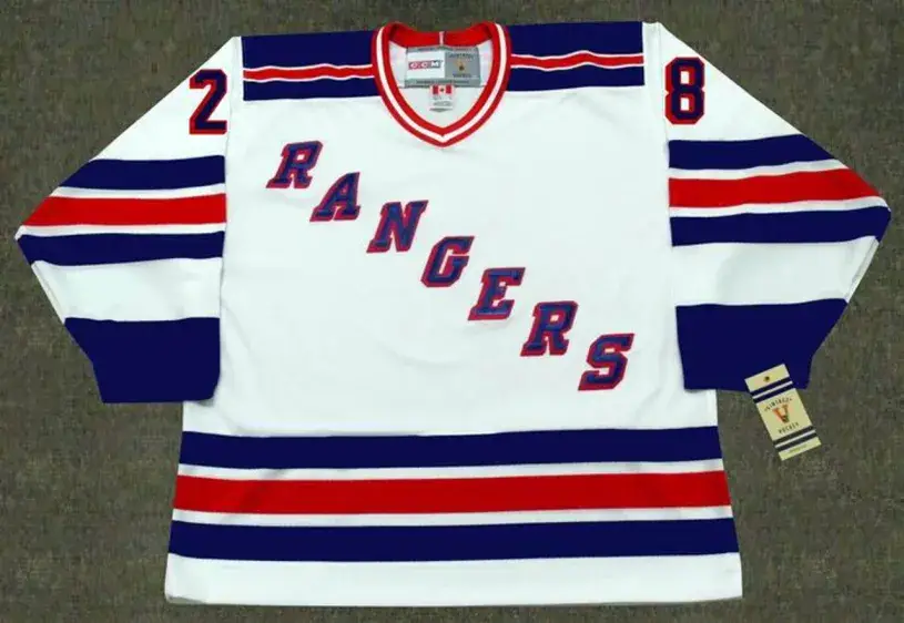 TOMAS SANDSTROM New York Rangers 1986 CCM Vintage Home NHL Hockey Jersey