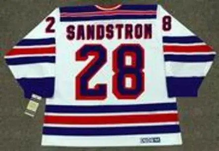 TOMAS SANDSTROM New York Rangers 1986 CCM Vintage Home NHL Hockey Jersey 