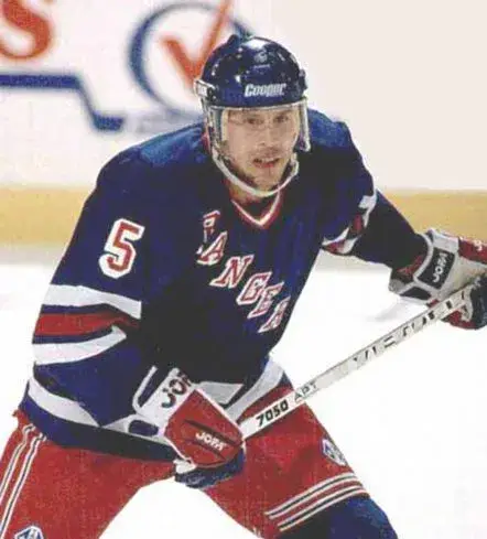 ULF SAMUELSSON New York Rangers 1995 Away CCM Throwback NHL Hockey Jersey 