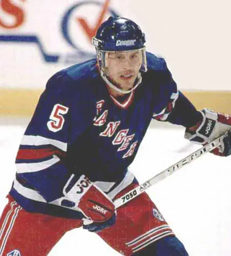 ULF SAMUELSSON New York Rangers 1995 Away CCM Throwback NHL Hockey Jersey 