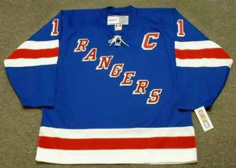 VIC HADFIELD New York Rangers 1972 Away CCM Throwback NHL Hockey Jersey