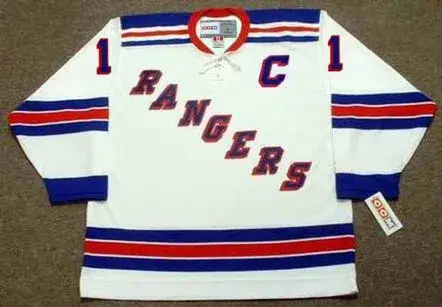 VIC HADFIELD New York Rangers 1972 Home CCM Throwback NHL Hockey Jersey