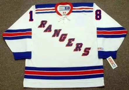 WALT TKACZUK New York Rangers 1972 CCM Throwback Home Hockey Jersey