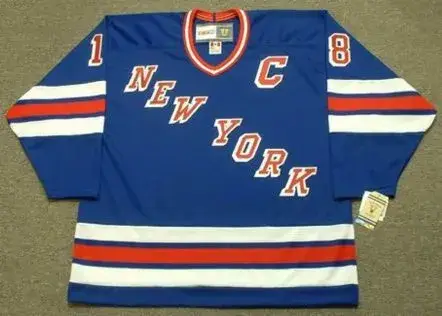 WALT TKACZUK New York Rangers 1980 CCM Vintage Throwback NHL Hockey Jersey