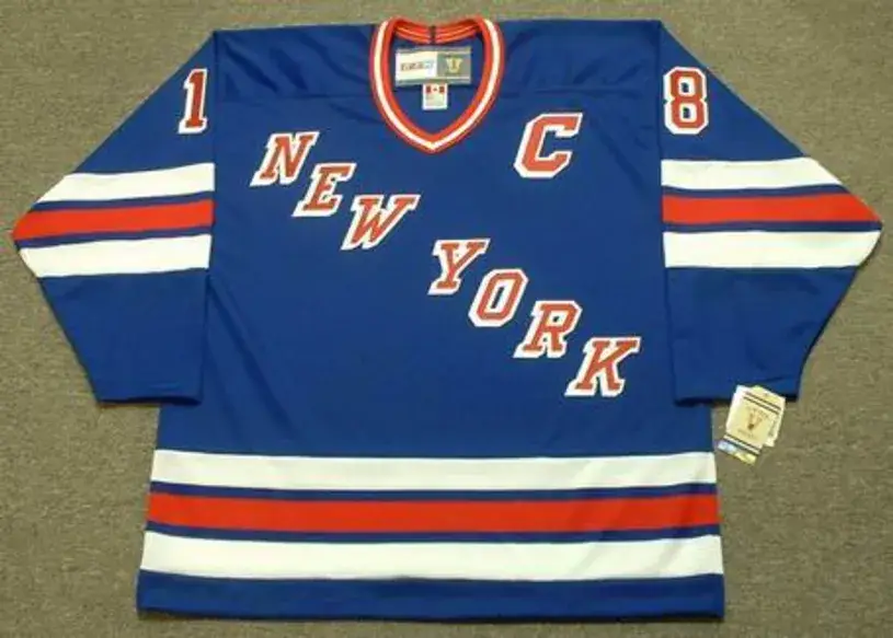 WALT TKACZUK New York Rangers 1980 CCM Vintage Throwback NHL Hockey Jersey