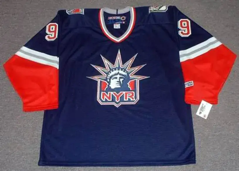 WAYNE GRETZKY New York Rangers 1997 Alternate CCM NHL Vintage Throwback Jersey