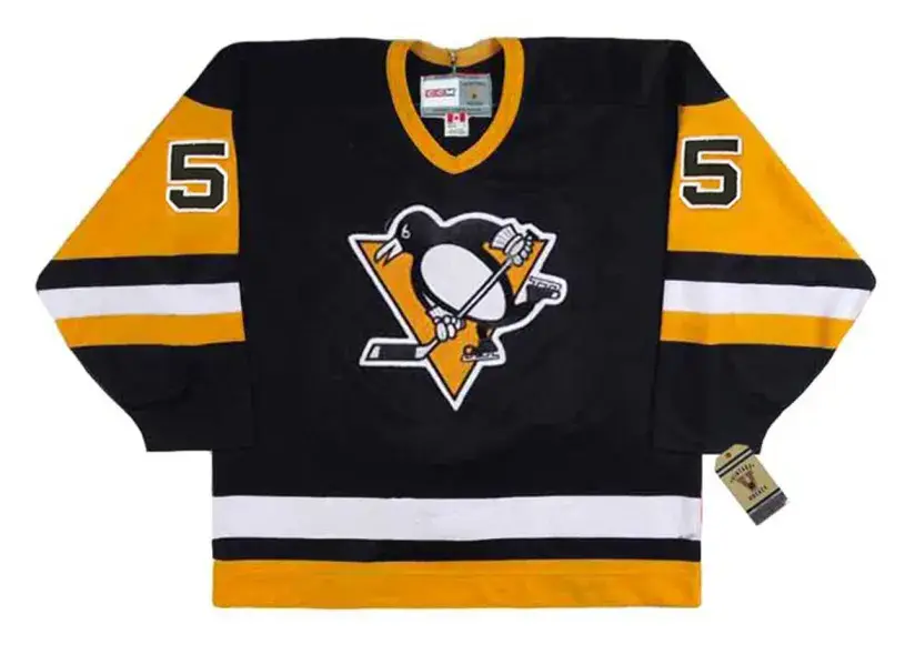 ULF SAMUELSSON Pittsburgh Penguins 1992 CCM Vintage Away NHL Hockey Jersey