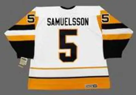 ULF SAMUELSSON Pittsburgh Penguins 1992 CCM Vintage Home NHL Hockey Jersey 
