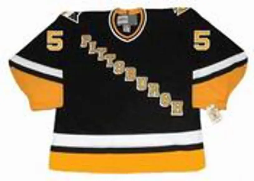 ULF SAMUELSSON Pittsburgh Penguins 1993 Away CCM Throwback NHL Hockey Jersey 