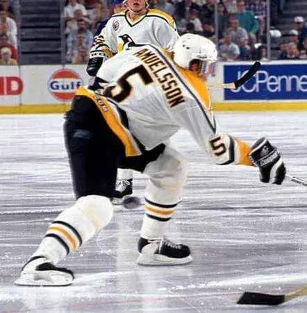 ULF SAMUELSSON Pittsburgh Penguins 1994 CCM Throwback Home NHL Jersey 