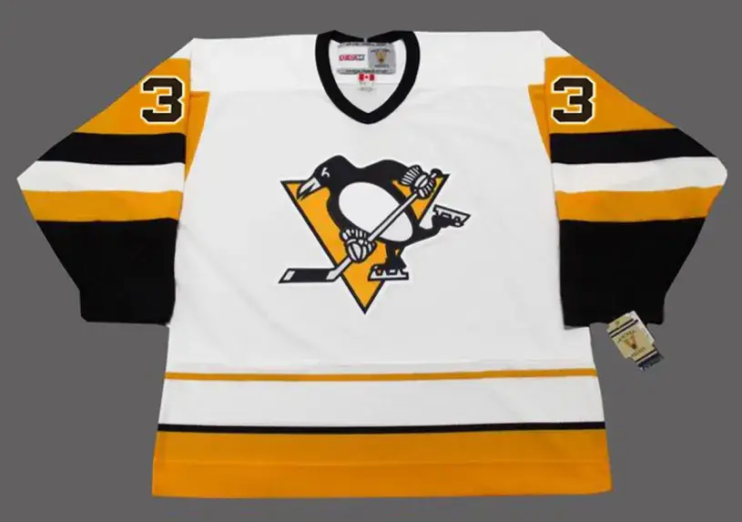 ZARLEY ZALAPSKI Pittsburgh Penguins 1989 CCM Vintage Home NHL Hockey Jersey