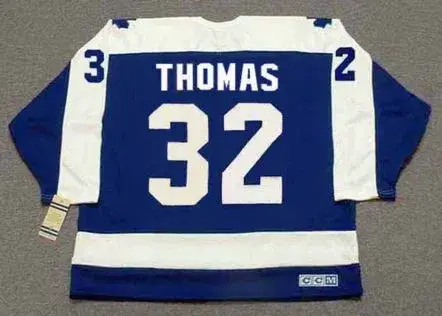 STEVE THOMAS Toronto Maple Leafs 1986 Away CCM Throwback Hockey Jersey 
