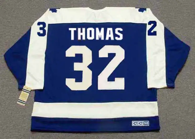 STEVE THOMAS Toronto Maple Leafs 1986 Away CCM Throwback Hockey Jersey 