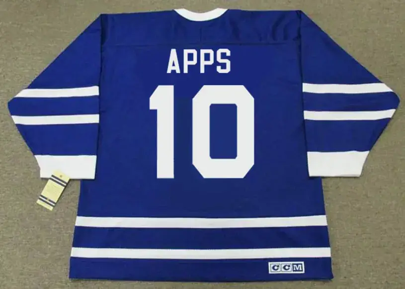 SYL APPS Toronto Maple Leafs 1940’s CCM Vintage Throwback NHL Hockey Jersey 