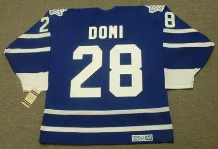 TIE DOMI Toronto Maple Leafs 1995 CCM Vintage Throwback NHL Jersey 
