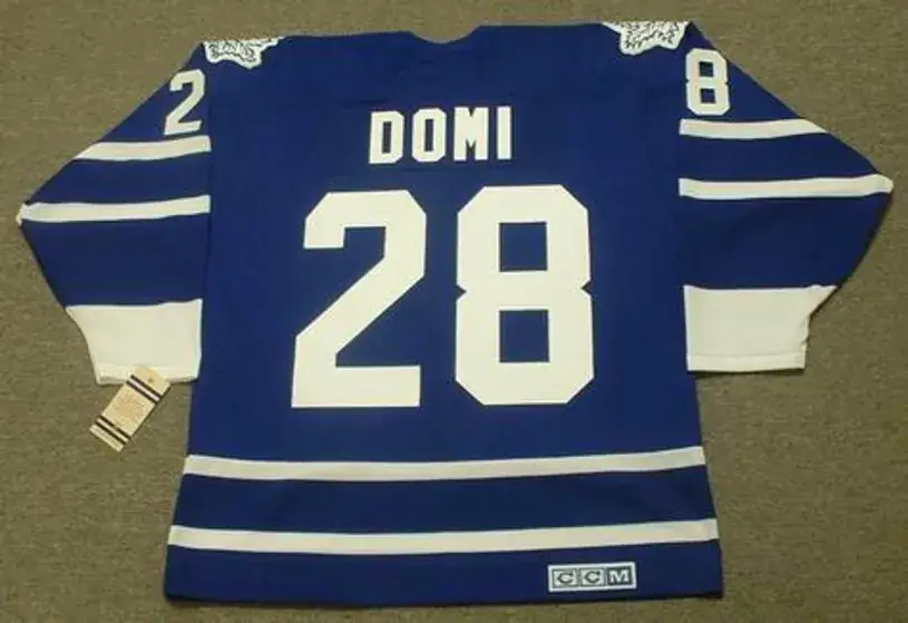 TIE DOMI Toronto Maple Leafs 1995 CCM Vintage Throwback NHL Jersey 