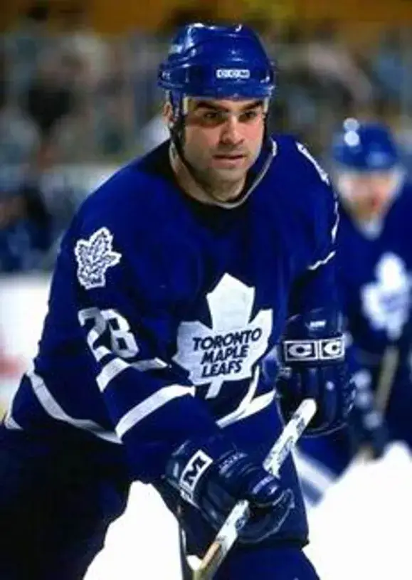 TIE DOMI Toronto Maple Leafs 1995 CCM Vintage Throwback NHL Jersey 