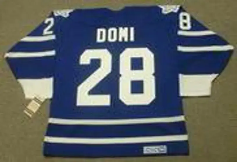 TIE DOMI Toronto Maple Leafs 1995 CCM Vintage Throwback NHL Jersey 