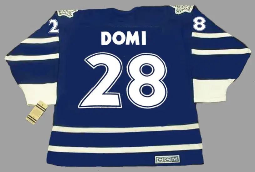 TIE DOMI Toronto Maple Leafs 1997 CCM Vintage Throwback NHL Hockey Jersey 
