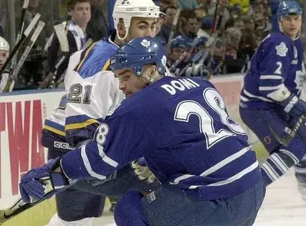 TIE DOMI Toronto Maple Leafs 1997 CCM Vintage Throwback NHL Hockey Jersey 