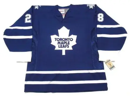TIE DOMI Toronto Maple Leafs 2002 CCM Vintage Throwback NHL Hockey Jersey