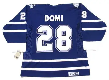 TIE DOMI Toronto Maple Leafs 2002 CCM Vintage Throwback NHL Hockey Jersey 