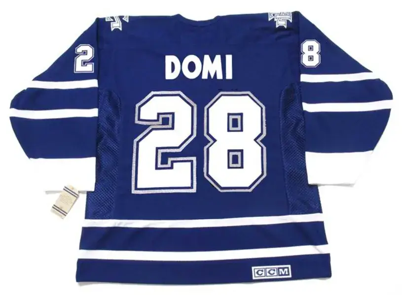 TIE DOMI Toronto Maple Leafs 2002 CCM Vintage Throwback NHL Hockey Jersey 