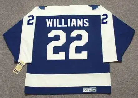 TIGER WILLIAMS Toronto Maple Leafs 1975 CCM Vintage Throwback NHL Hockey Jersey