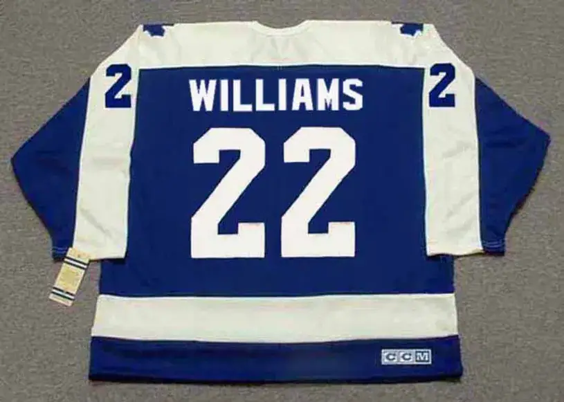 TIGER WILLIAMS Toronto Maple Leafs 1978 Away CCM Throwback Hockey Jersey 
