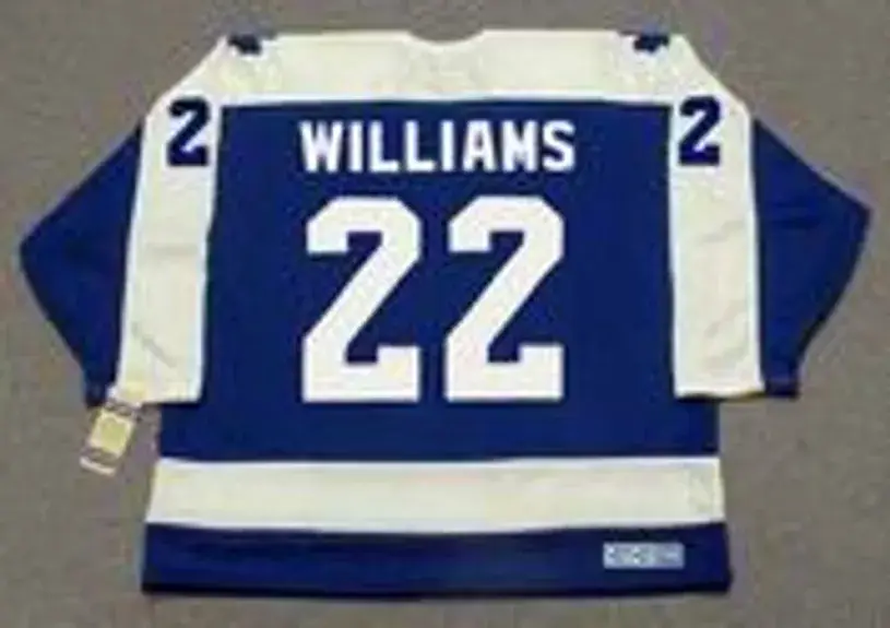 TIGER WILLIAMS Toronto Maple Leafs 1978 Away CCM Throwback Hockey Jersey 