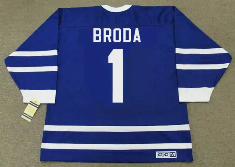 TURK BRODA Toronto Maple Leafs 1940’s CCM Vintage Throwback NHL Hockey Jersey 